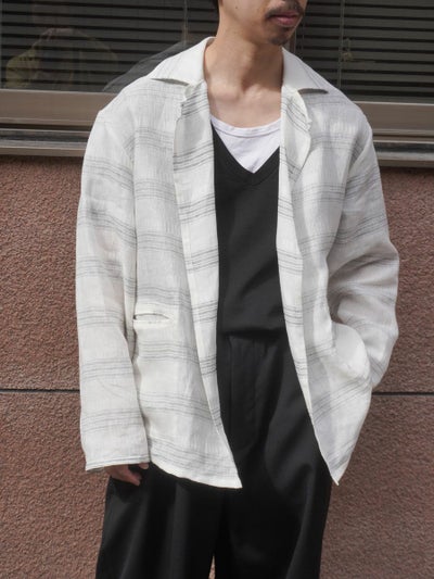 MULTI STRIPED OVER SH-JKT[WHITE] | 1LDK (ワンエルディーケー) 公式 