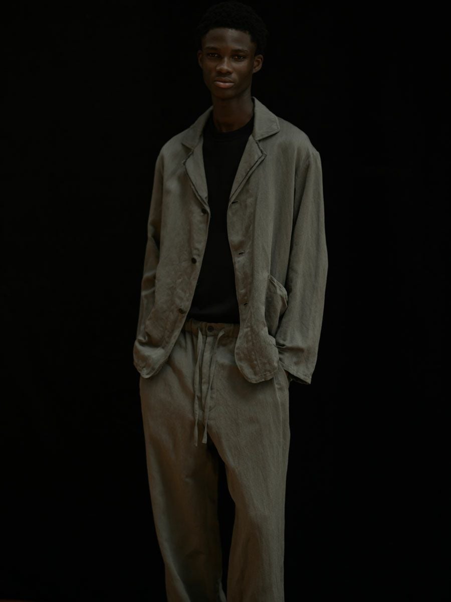WASHED C/L CORKSCREW JKT[KHAKI GREY] | 1LDK (ワンエルディーケー