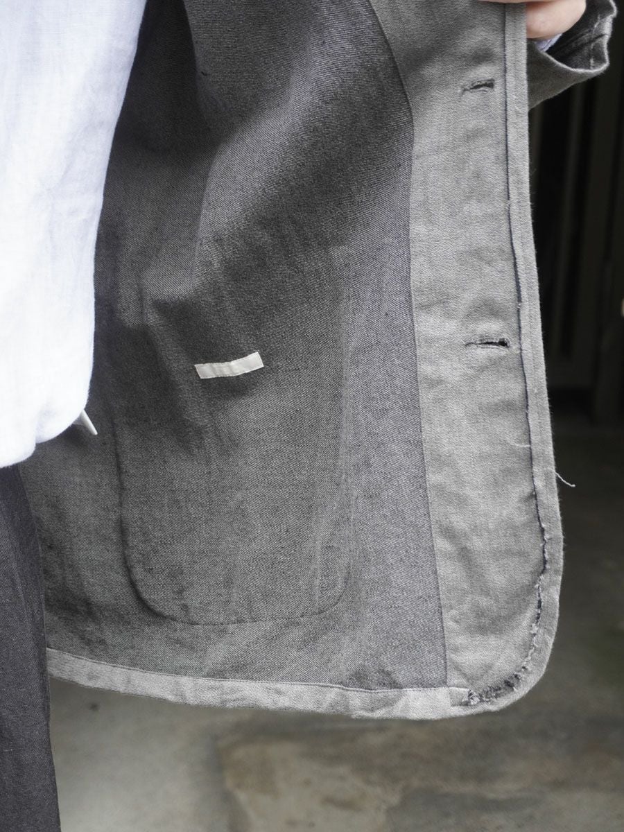 WASHED C/L CORKSCREW JKT[KHAKI GREY] | 1LDK (ワンエルディーケー