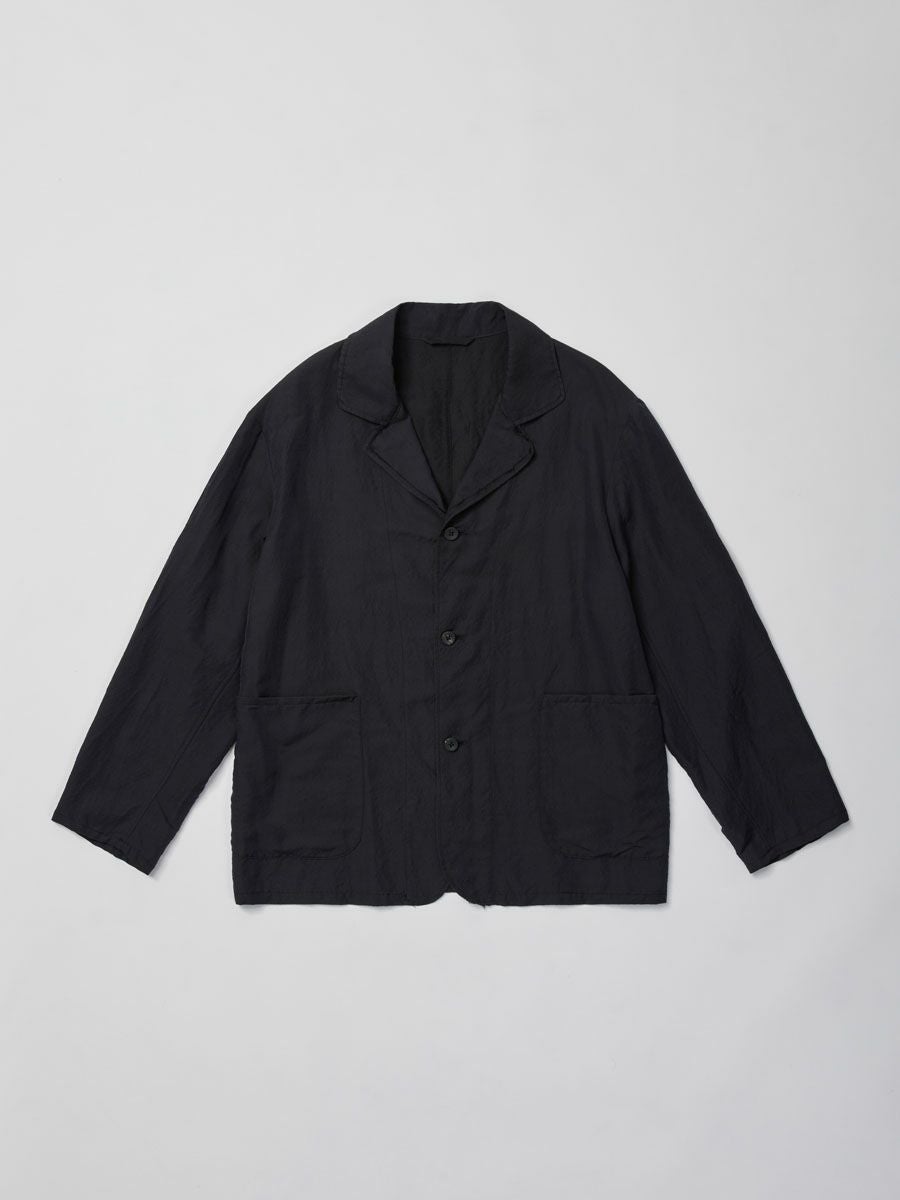 WASHED WOOL SILK TWILL JKT[FRENCH NAVY] | 1LDK (ワンエルディーケー