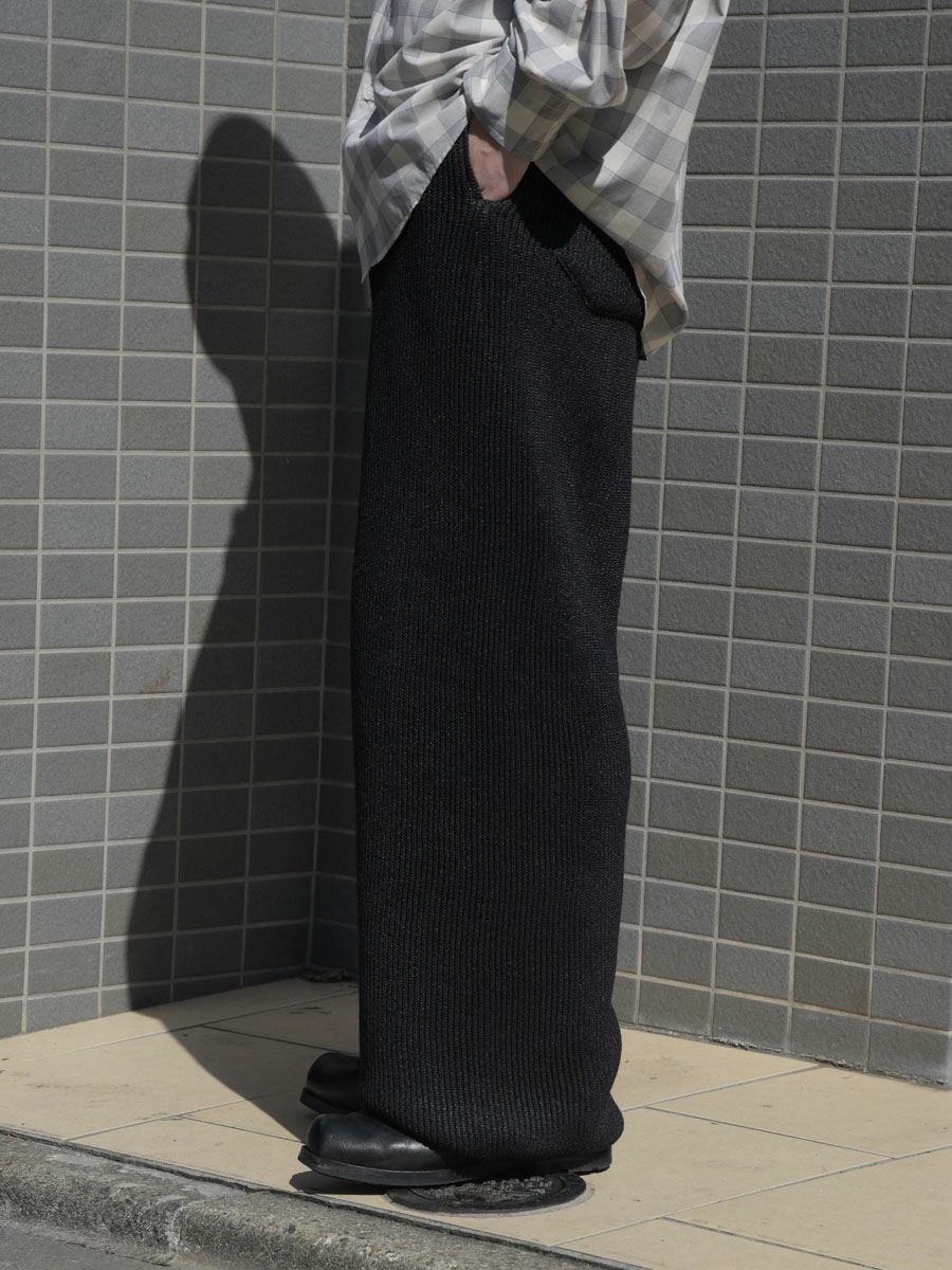 Ibarashi ページ WASHI Middle-gauge AZE Wide Straight Pants[BLACK] | 1LDK (ワンエル