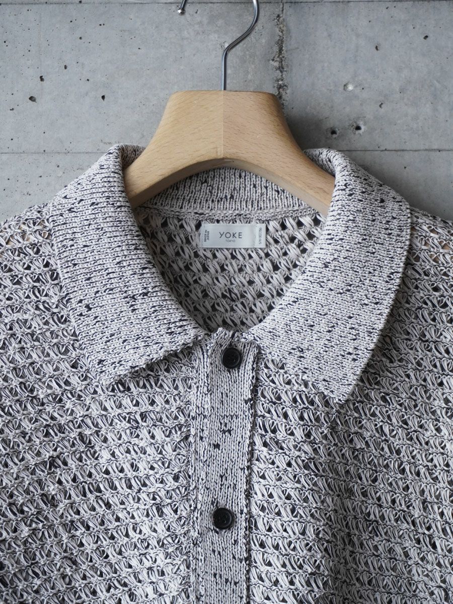 Mesh Knit Shirt Cardigan[WHITE] | 1LDK (ワンエルディーケー) 公式サイト