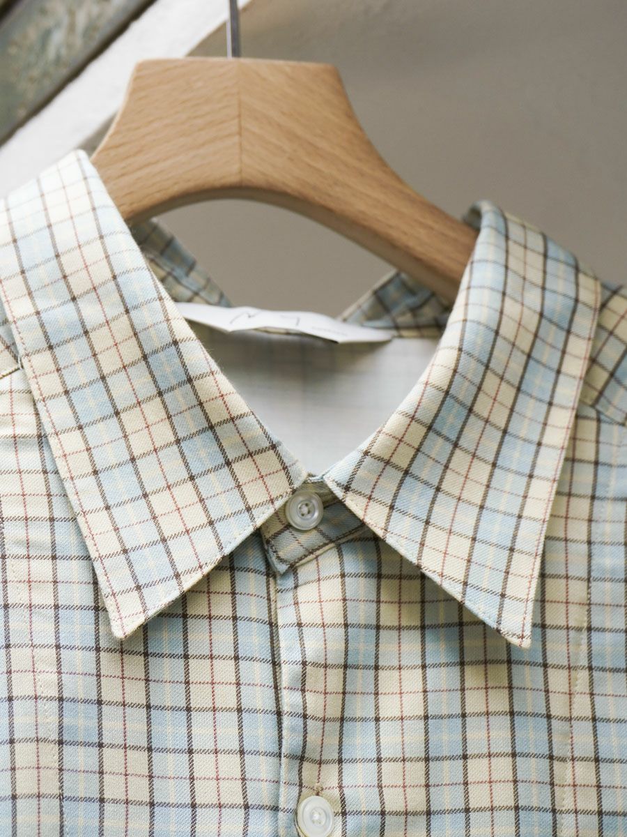 BOW-TIE CHECK SHIRT[CREAM] | 1LDK (ワンエルディーケー) 公式サイト