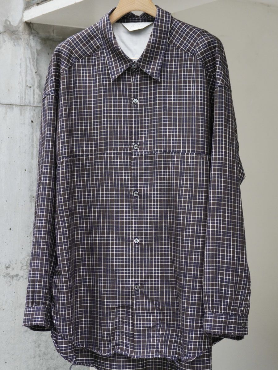 BOW-TIE CHECK SHIRT[NAVY] | 1LDK (ワンエルディーケー) 公式サイト