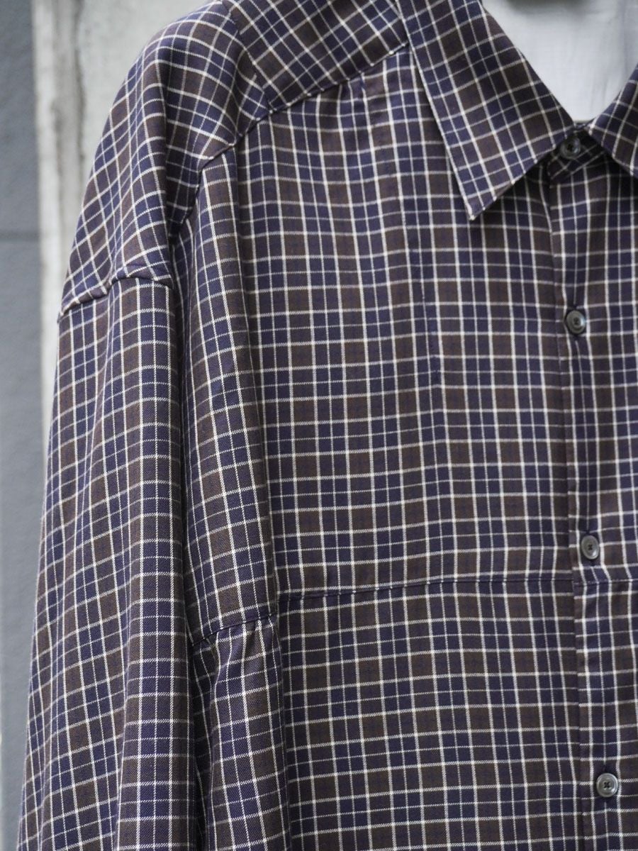 BOW-TIE CHECK SHIRT[NAVY] | 1LDK (ワンエルディーケー) 公式サイト