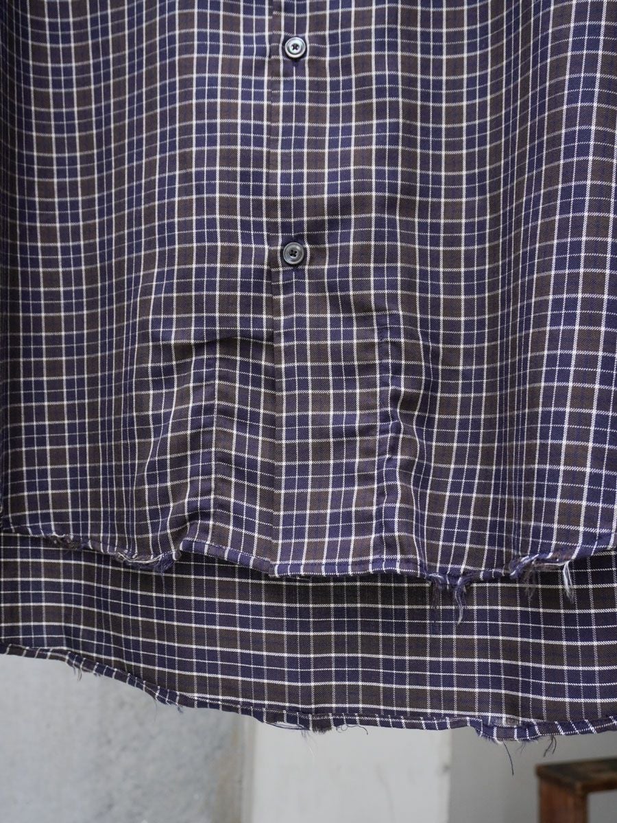 BOW-TIE CHECK SHIRT[NAVY] | 1LDK (ワンエルディーケー) 公式サイト