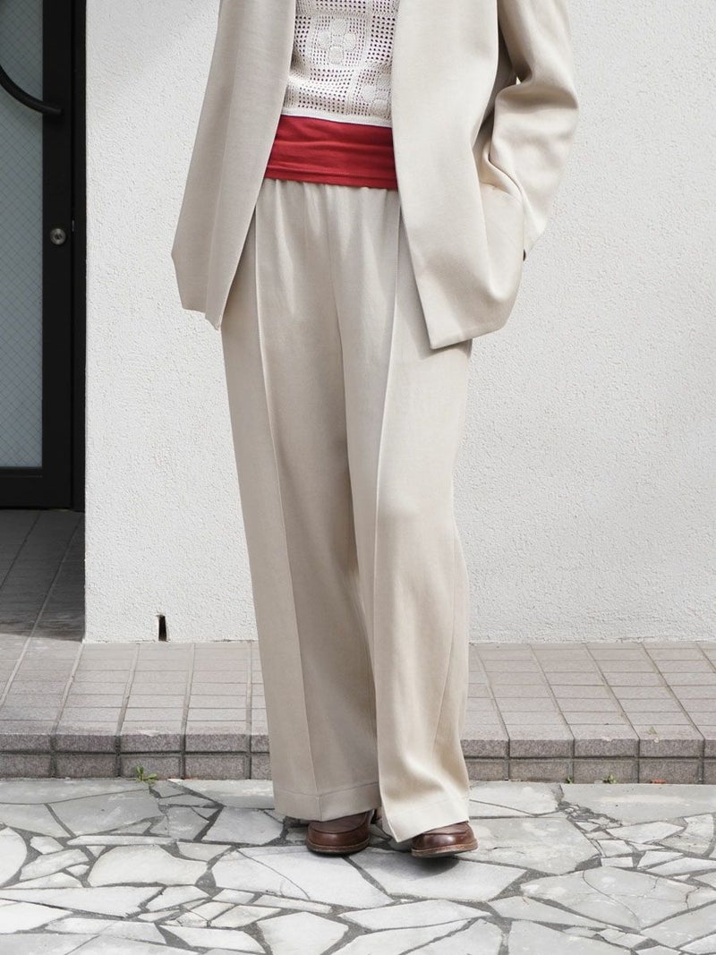Kersey Gathered Pants[BEIGE] | 1LDK (ワンエルディーケー) 公式サイト