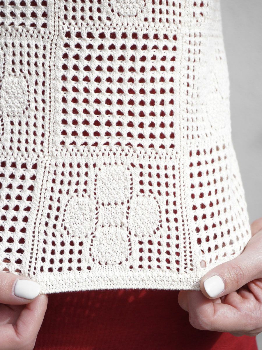 Cotton Lace Stitch Camisole[IVORY] | 1LDK (ワンエルディーケー