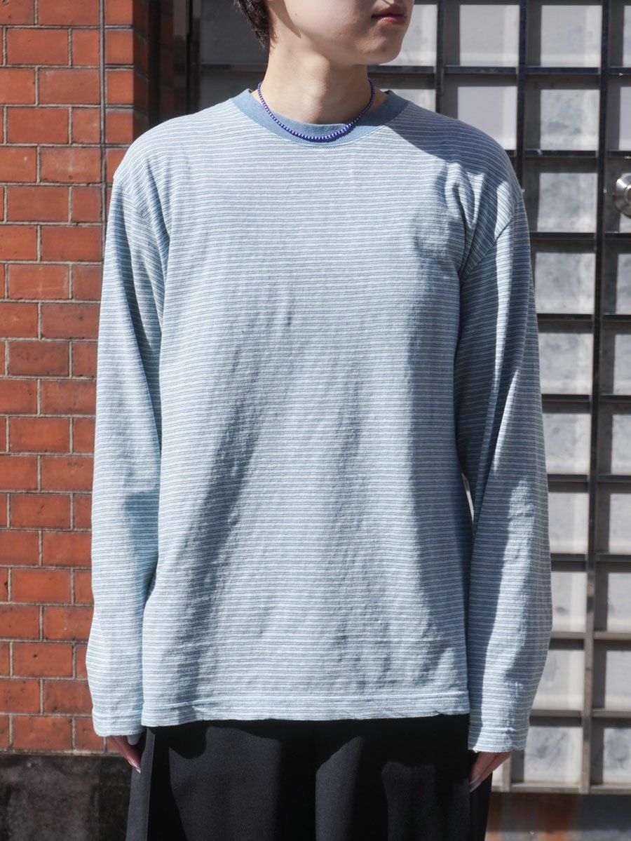 ORIGINAL BORDER L/S T-SHIRTS[BLUE] | 1LDK (ワンエルディーケー