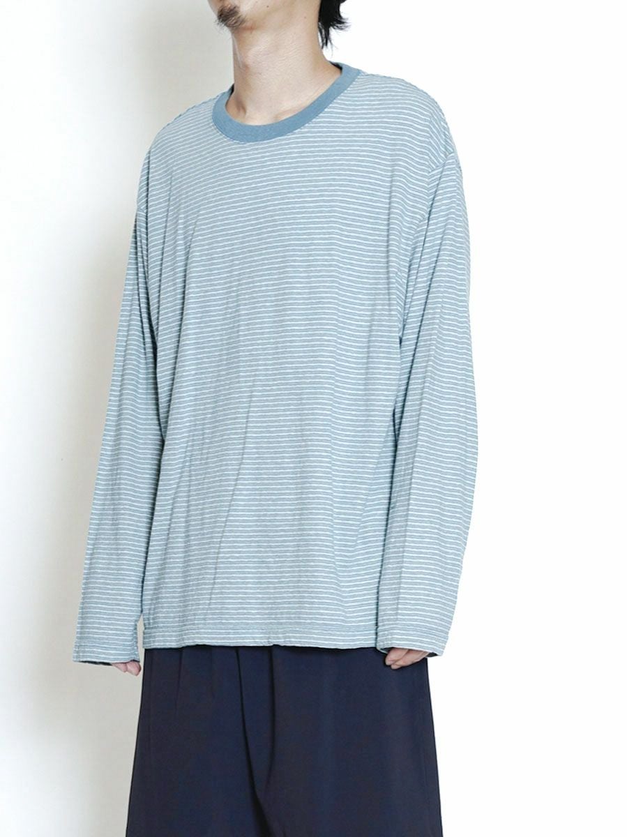 ORIGINAL BORDER L/S T-SHIRTS[BLUE] | 1LDK (ワンエルディーケー