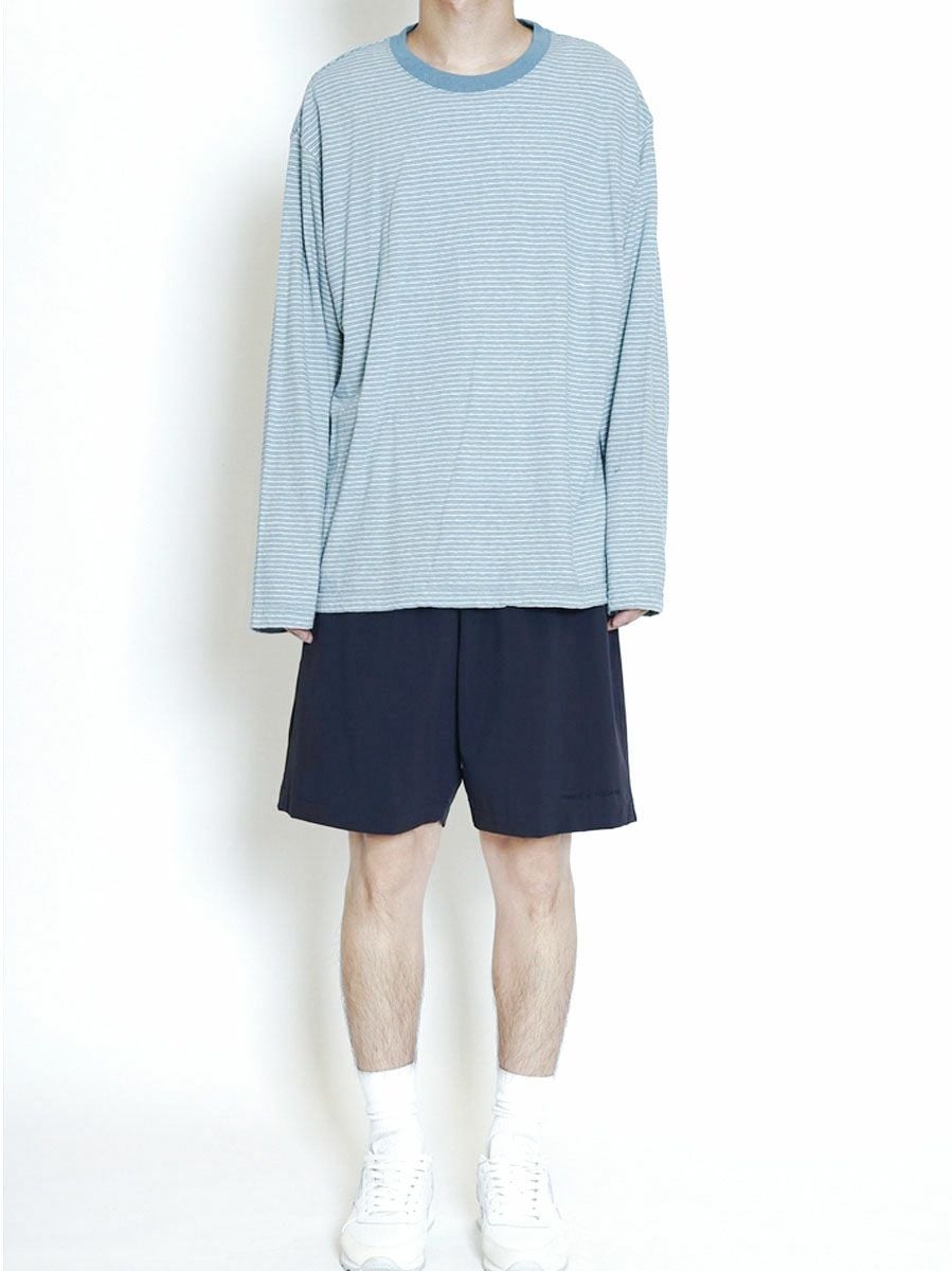 ORIGINAL BORDER L/S T-SHIRTS[BLUE] | 1LDK (ワンエルディーケー
