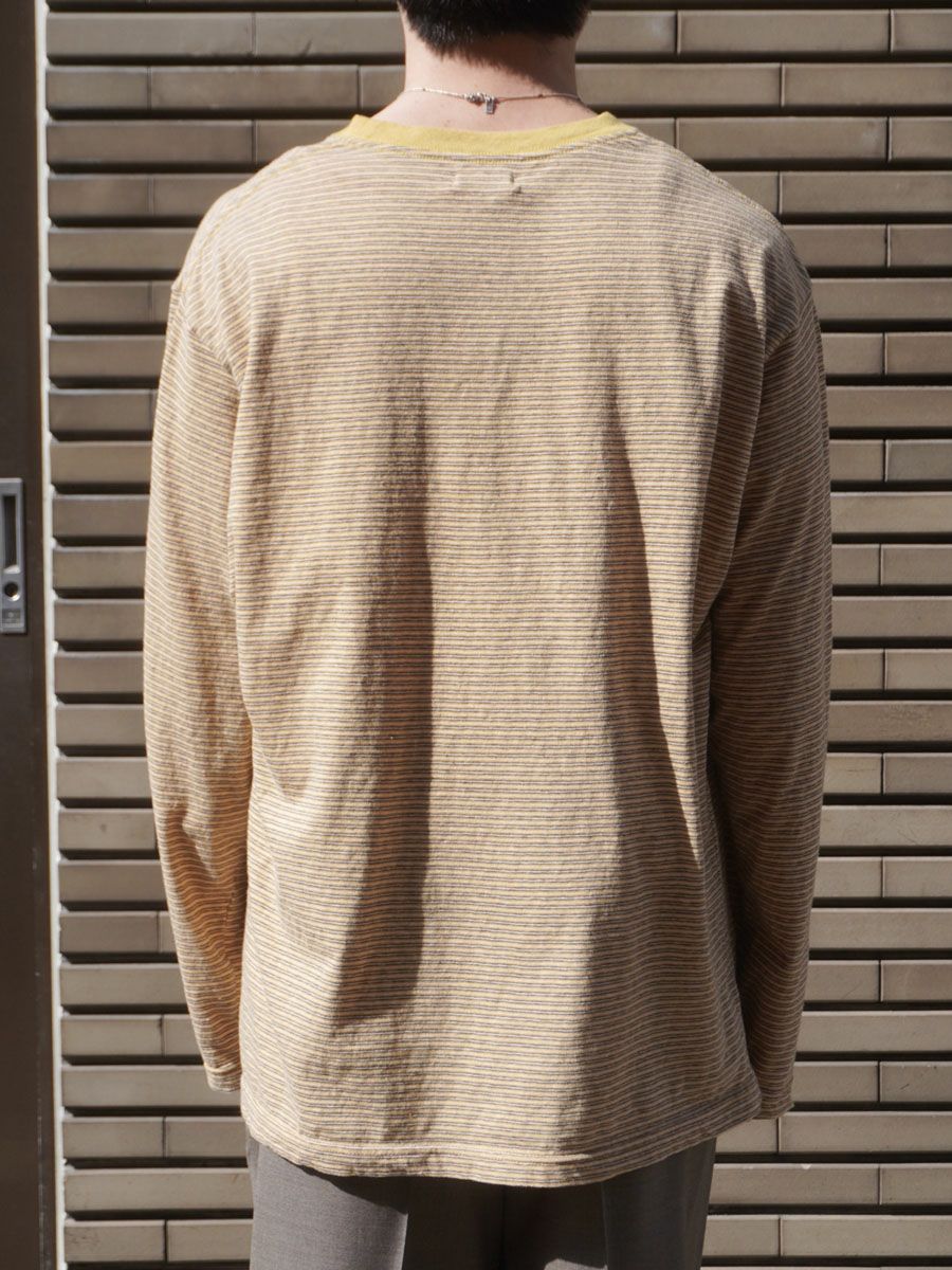 ORIGINAL BORDER L/S T-SHIRTS[YELLOW] | 1LDK (ワンエルディーケー