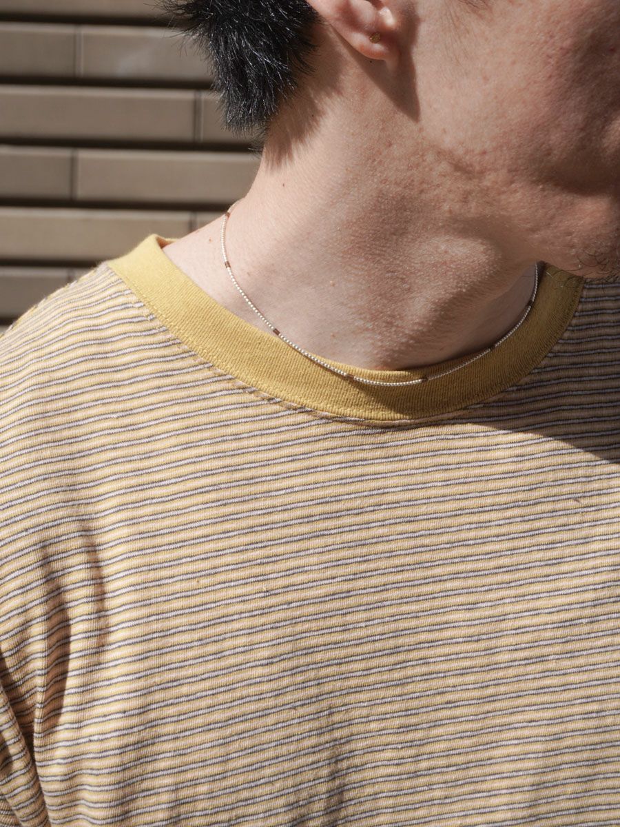 ORIGINAL BORDER L/S T-SHIRTS[YELLOW] | 1LDK (ワンエルディーケー