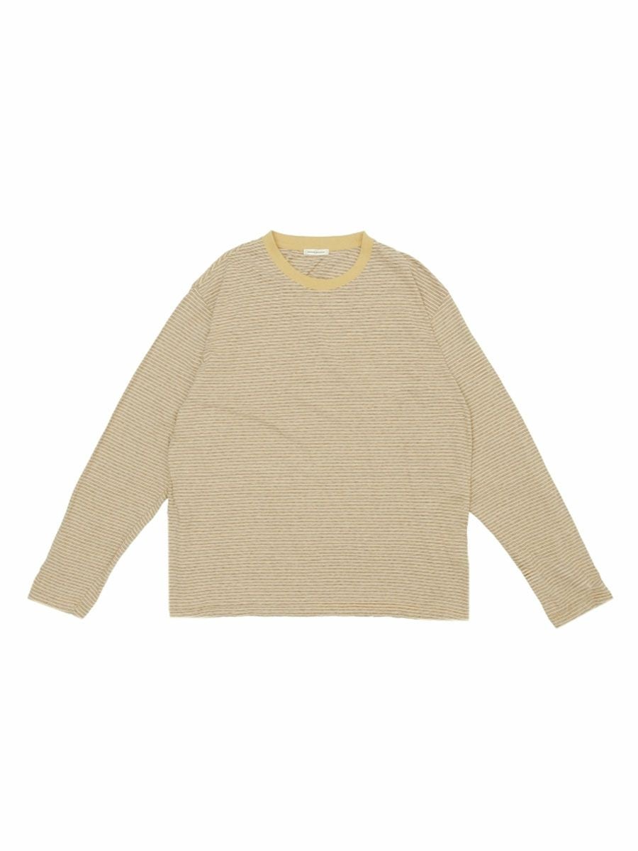ORIGINAL BORDER L/S T-SHIRTS[YELLOW] | 1LDK (ワンエルディーケー