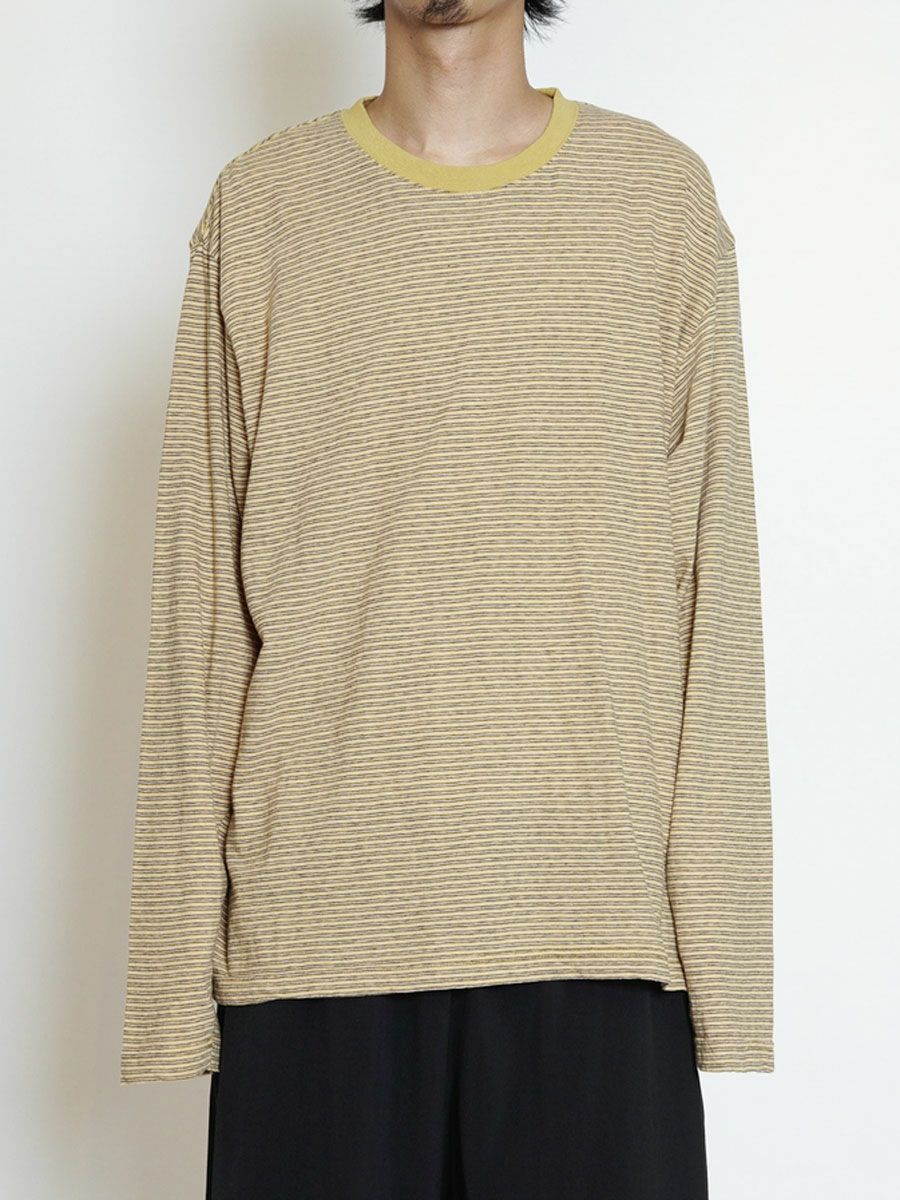 ORIGINAL BORDER L/S T-SHIRTS[YELLOW] | 1LDK (ワンエルディーケー