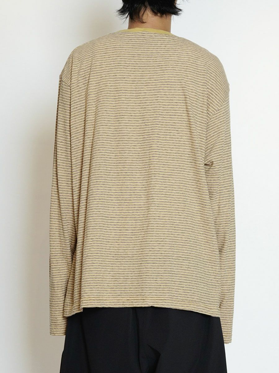 ORIGINAL BORDER L/S T-SHIRTS[YELLOW] | 1LDK (ワンエルディーケー