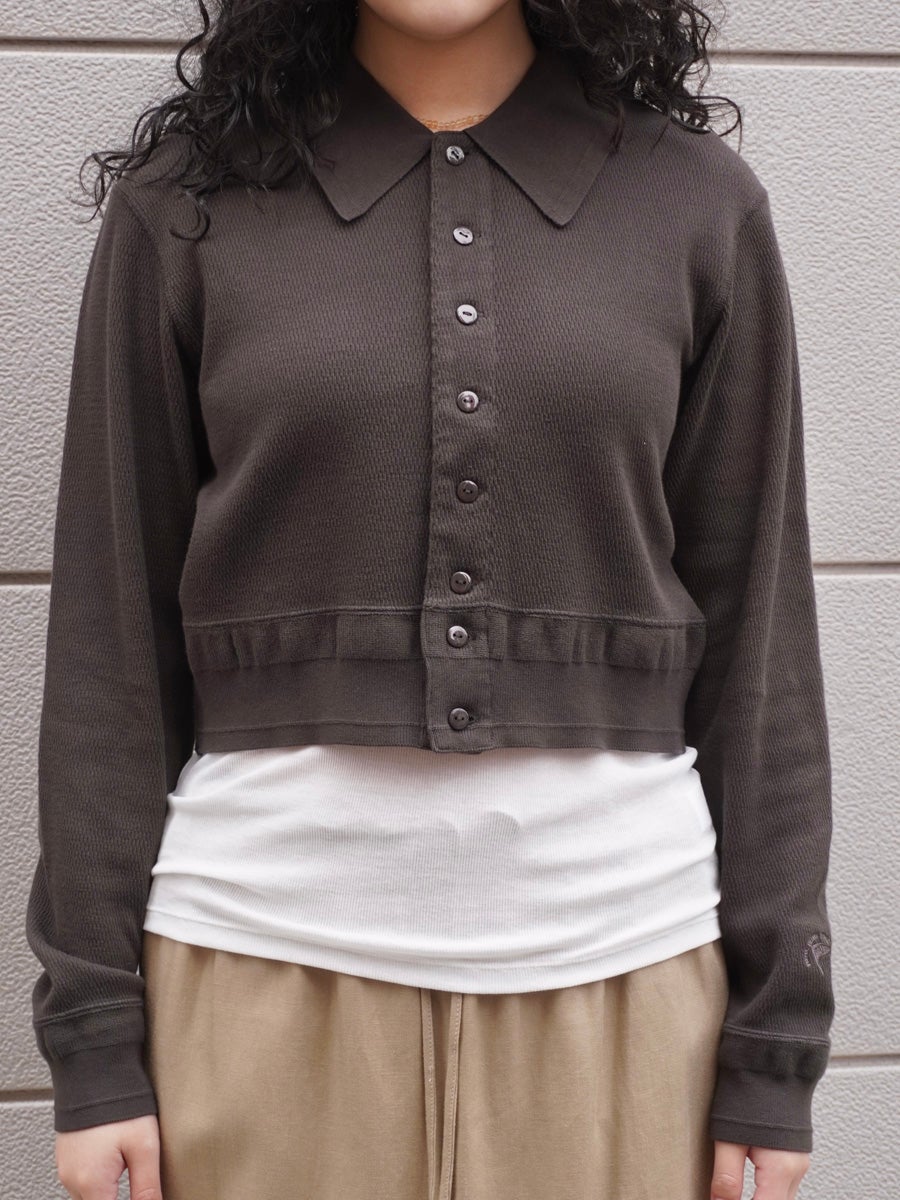 FAITH x MY POLO CARDIGAN[CHARCOAL] | 1LDK (ワンエルディーケー