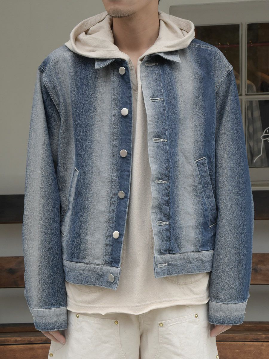 GRADATION DENIM JACKET[SAX] | 1LDK (ワンエルディーケー) 公式サイト