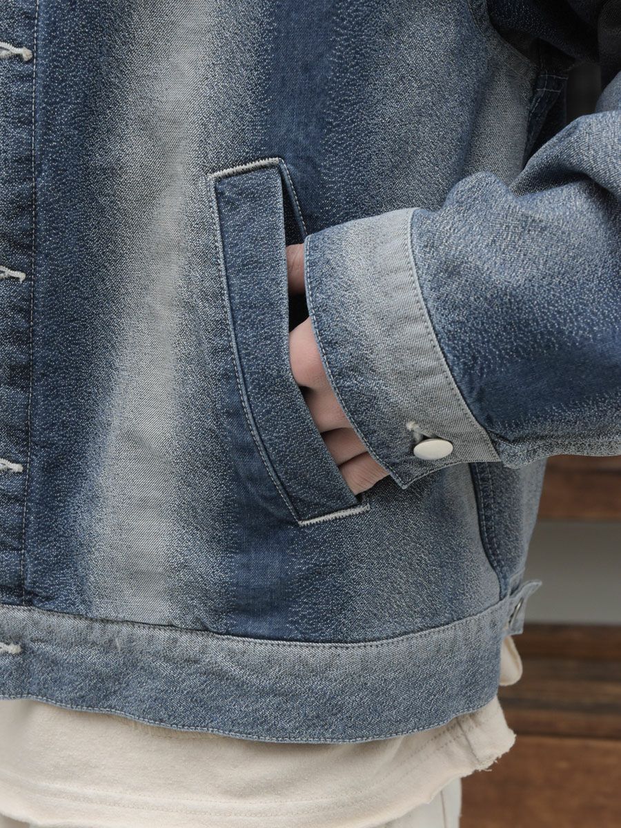 GRADATION DENIM JACKET[SAX] | 1LDK (ワンエルディーケー) 公式サイト