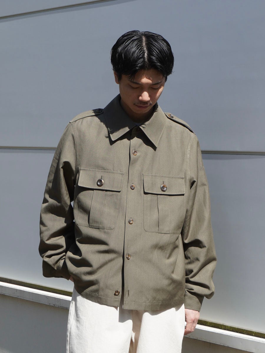 MENS】CPO CARDIGAN BLOUSE[OLIVE] | 1LDK (ワンエルディーケー) 公式
