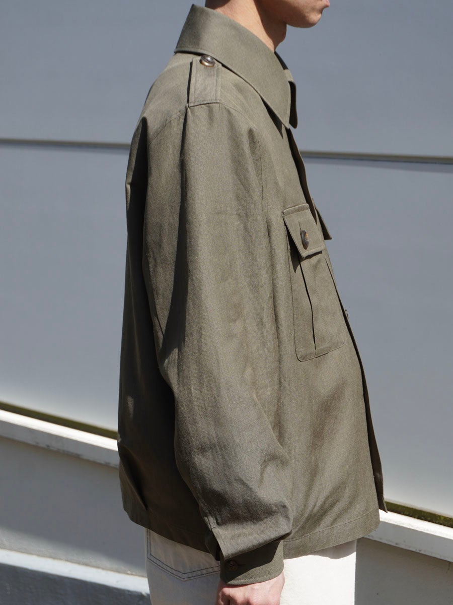 MENS】CPO CARDIGAN BLOUSE[OLIVE] | 1LDK (ワンエルディーケー) 公式