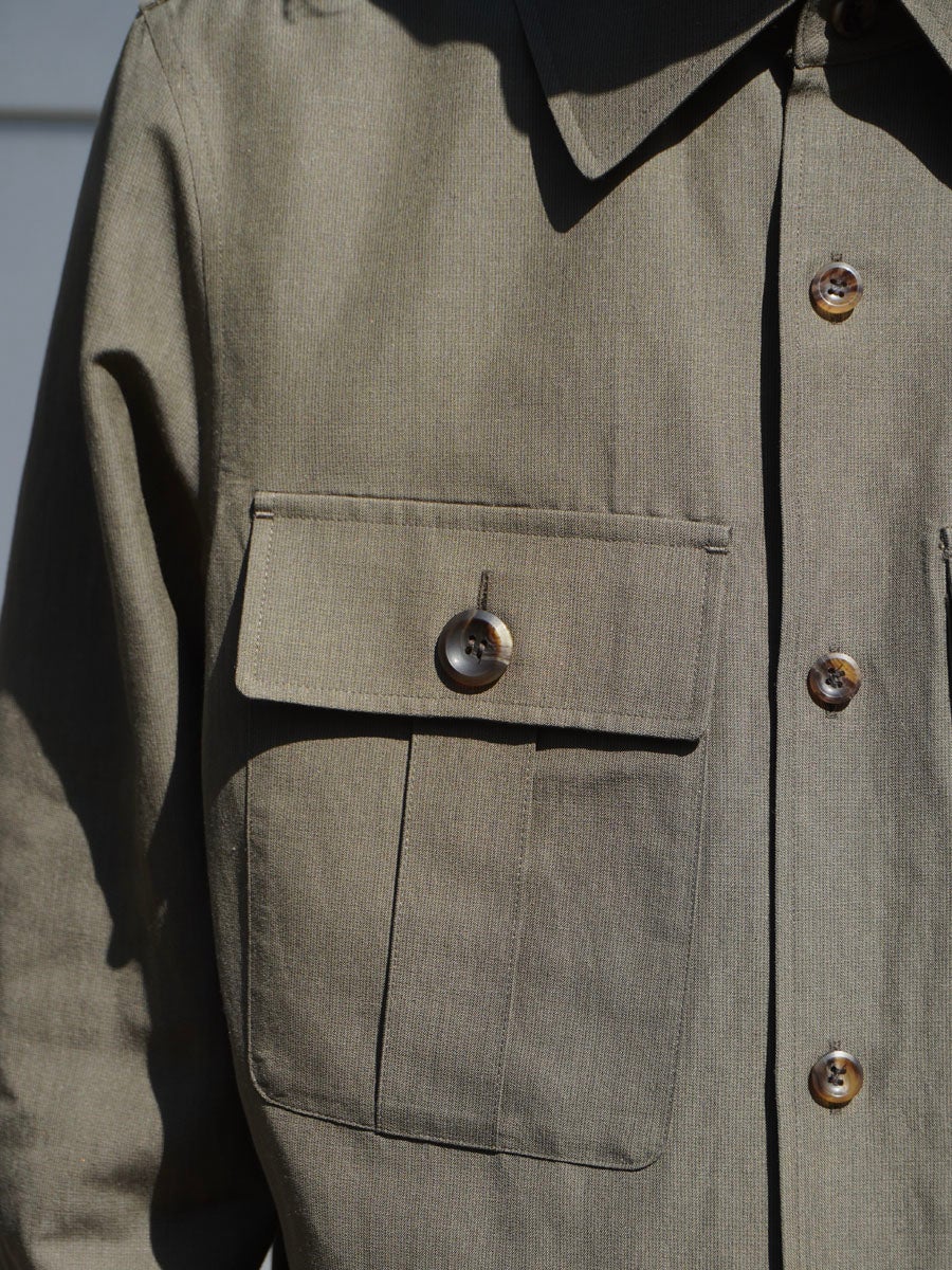 MENS】CPO CARDIGAN BLOUSE[OLIVE] | 1LDK (ワンエルディーケー) 公式