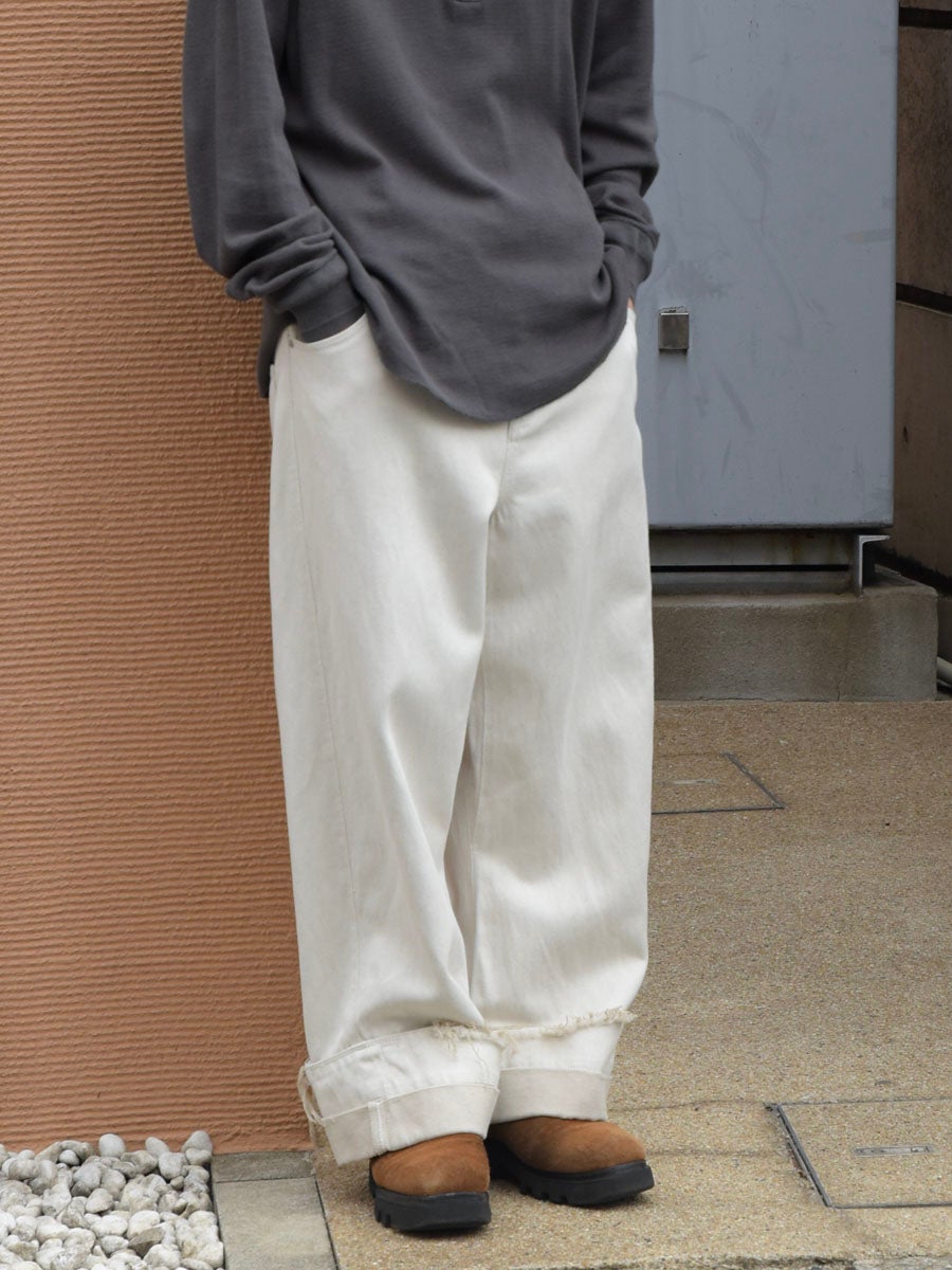DEAN BLUE (Oversized denim trousers)[0ff-white] | 1LDK (ワンエル