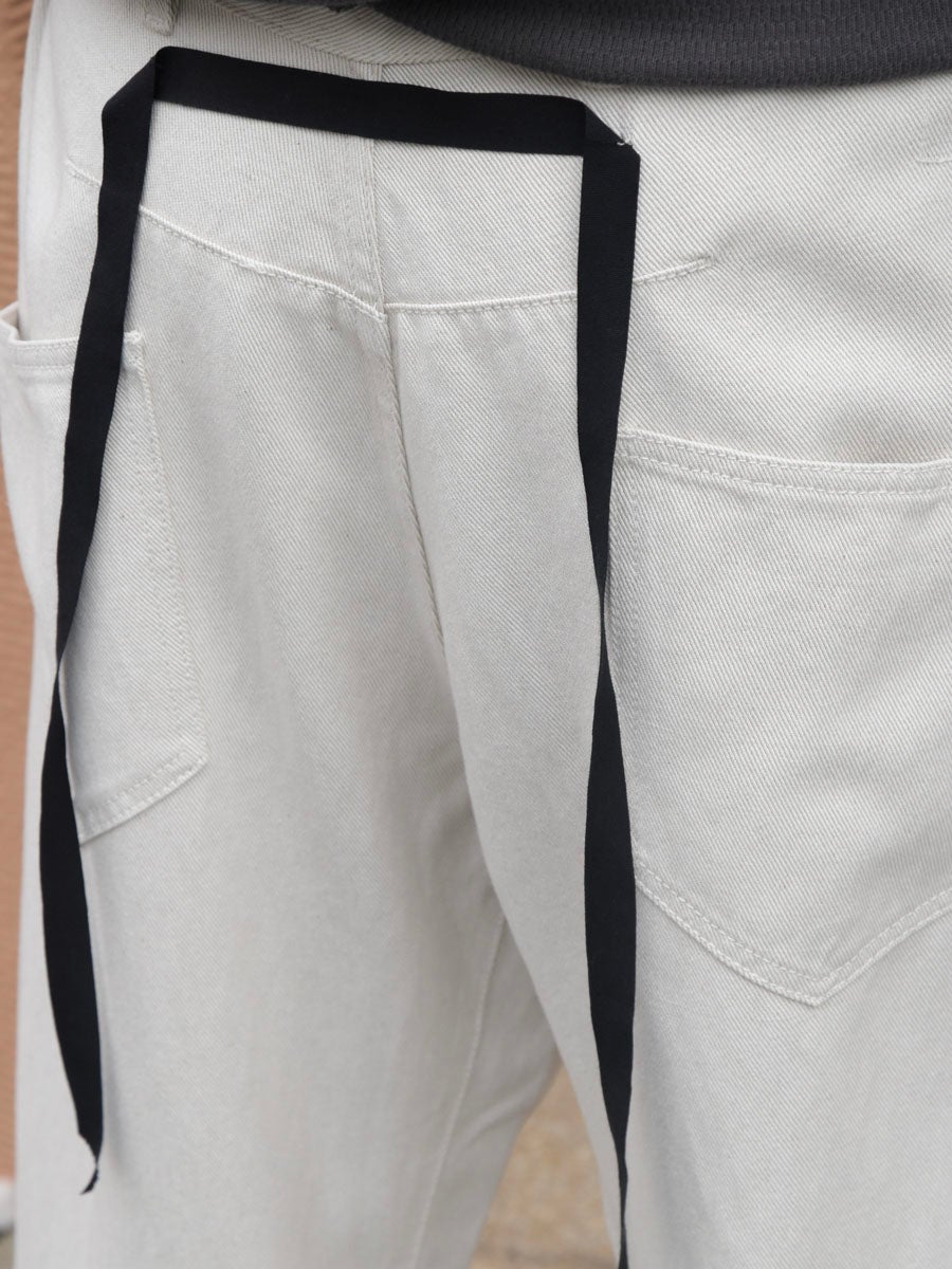 DEAN BLUE (Oversized denim trousers)[0ff-white] | 1LDK (ワンエル