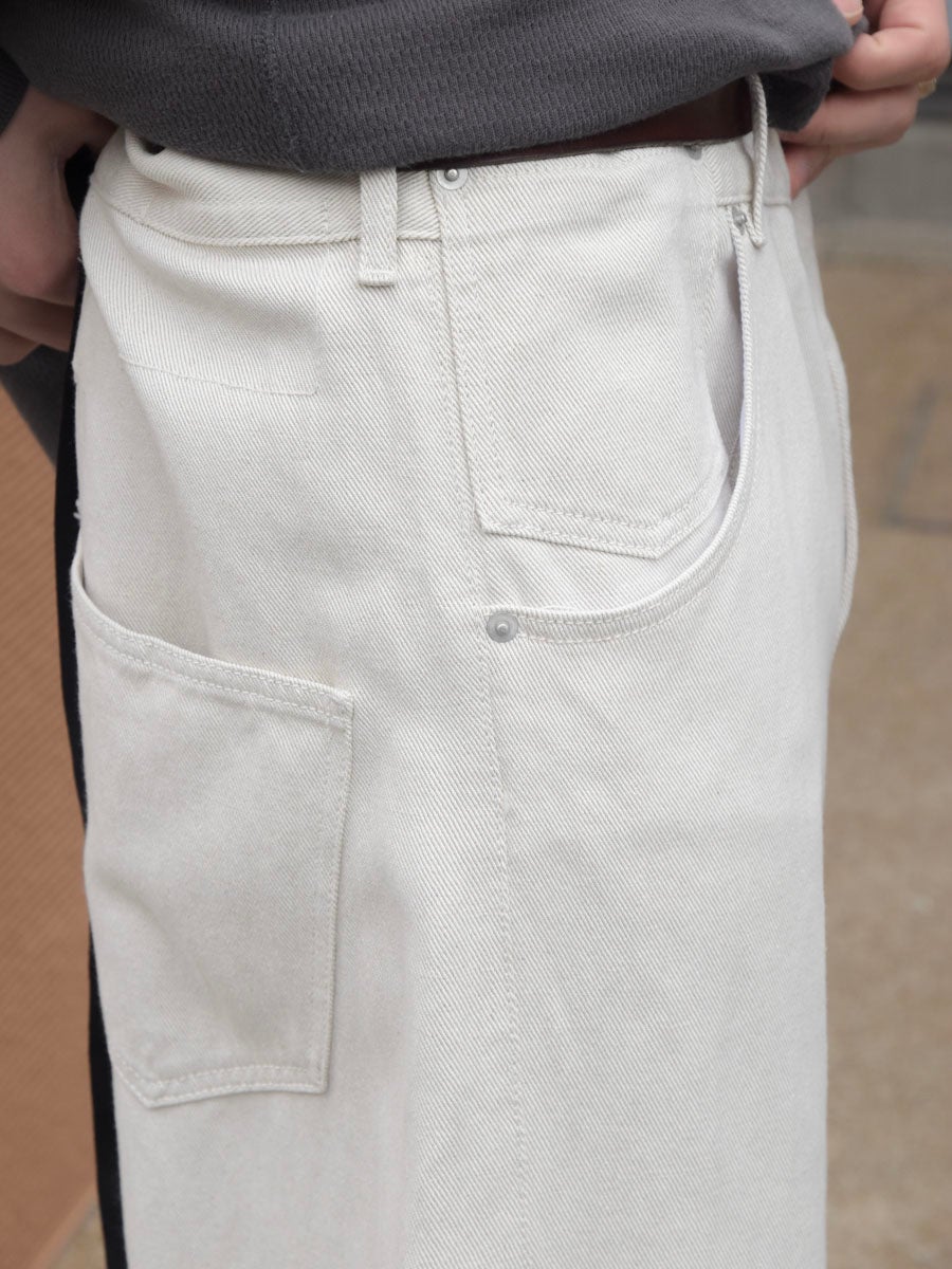 DEAN BLUE (Oversized denim trousers)[0ff-white] | 1LDK (ワンエル