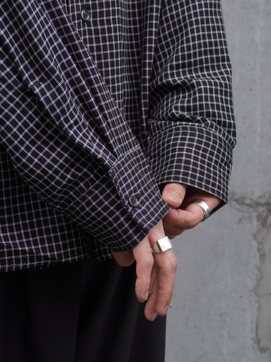 RAYON CHECK SHIRT[BLACK] | 1LDK (ワンエルディーケー) 公式サイト