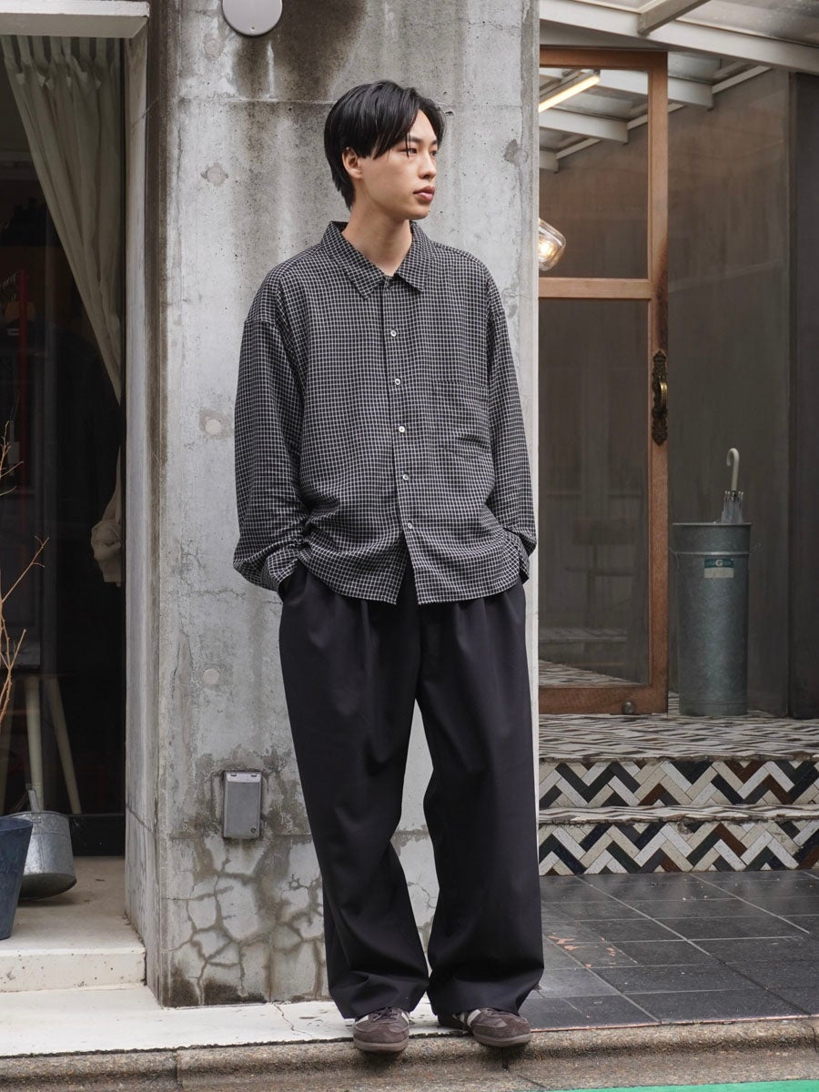 3 TUCK SLACKS[BLACK] | 1LDK (ワンエルディーケー) 公式サイト