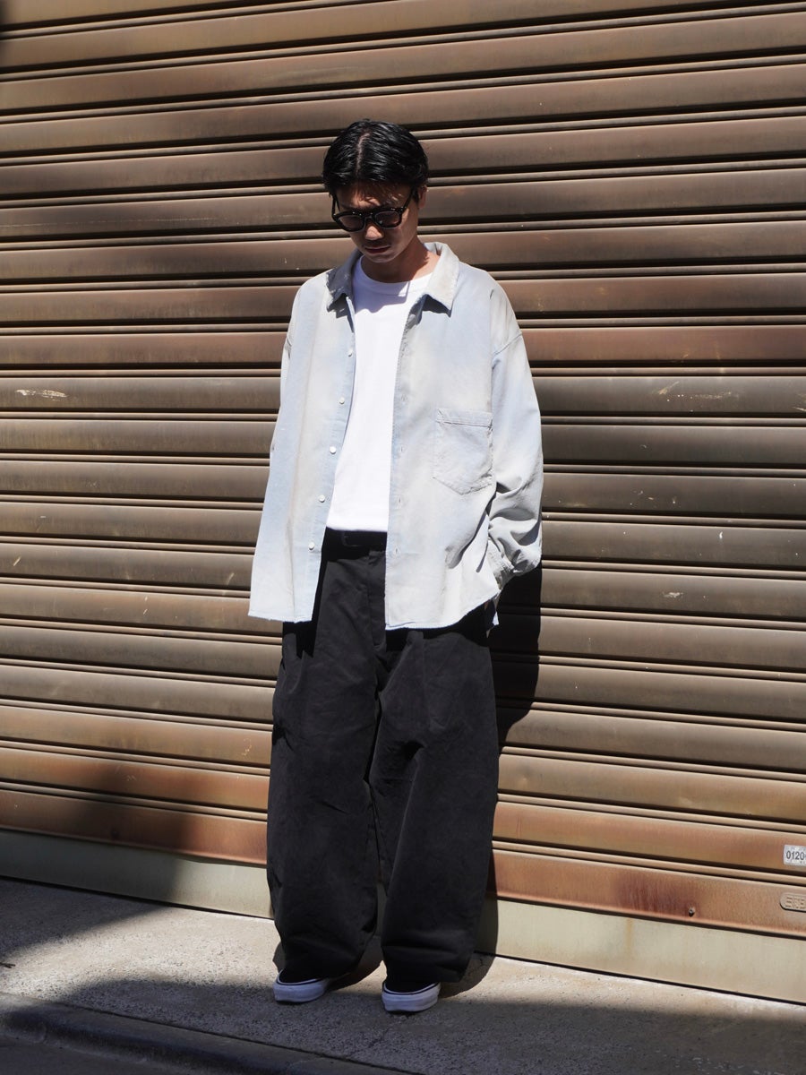 BRUSHSTROKE AGING SHIRT[INDIGO] | 1LDK (ワンエルディーケー) 公式サイト