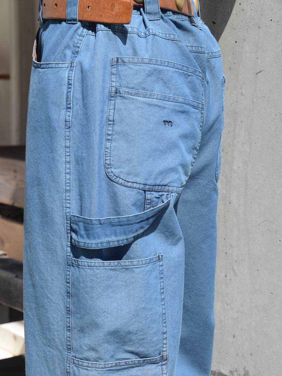パンツ WORKWARE HC/FISHERMAN JEANS size:M FRANKIE CHAMBREY COTTON WORKWEAR TROUSERS[CHAMBRAY BLUE] | 1LDK