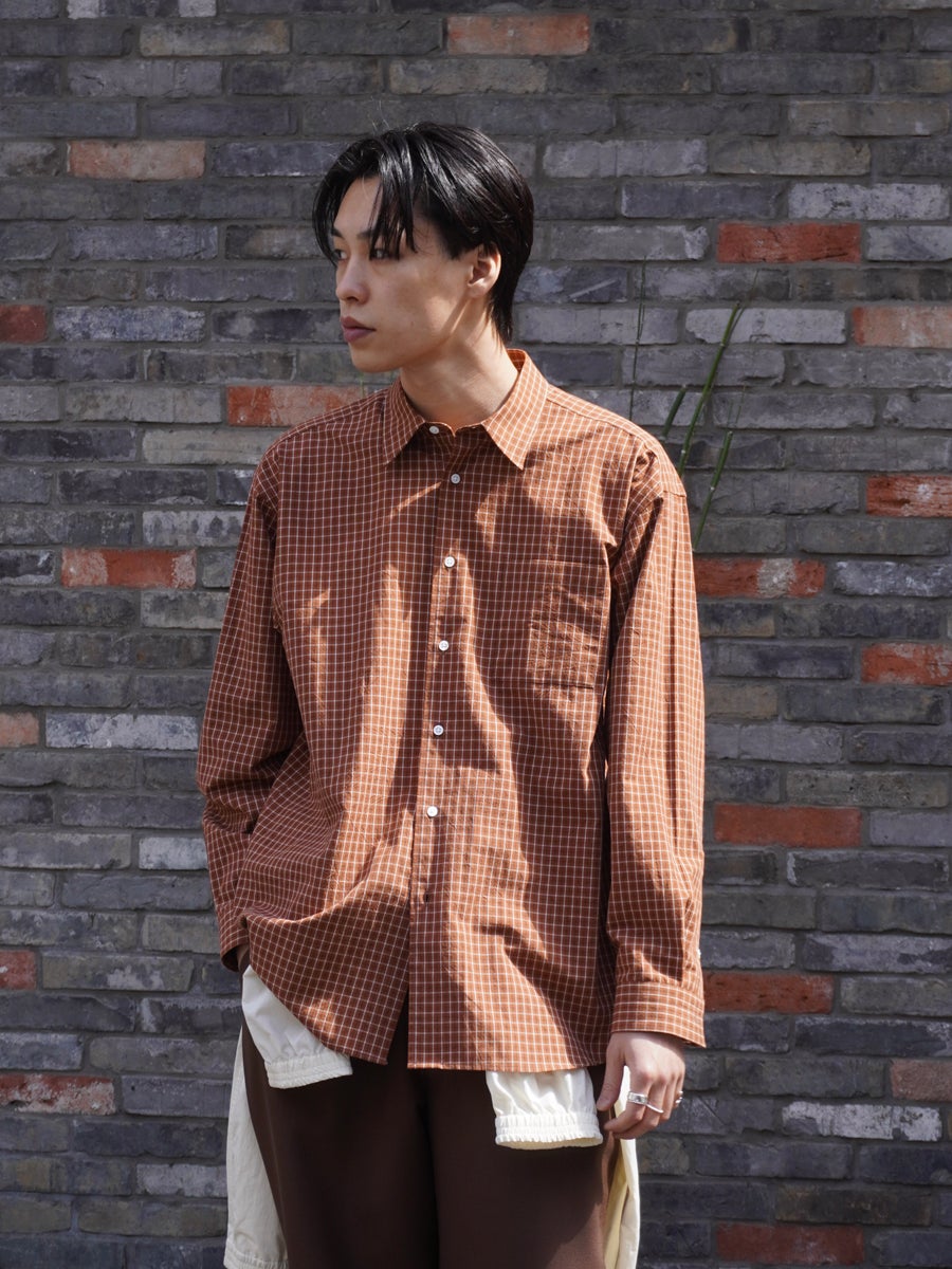 K*a様 【House on the Hill】L/S Tee (Checker HIDEANDSEEK(ハイドアンドシーク) シャツ Check L/S Shirt(25ss) HS