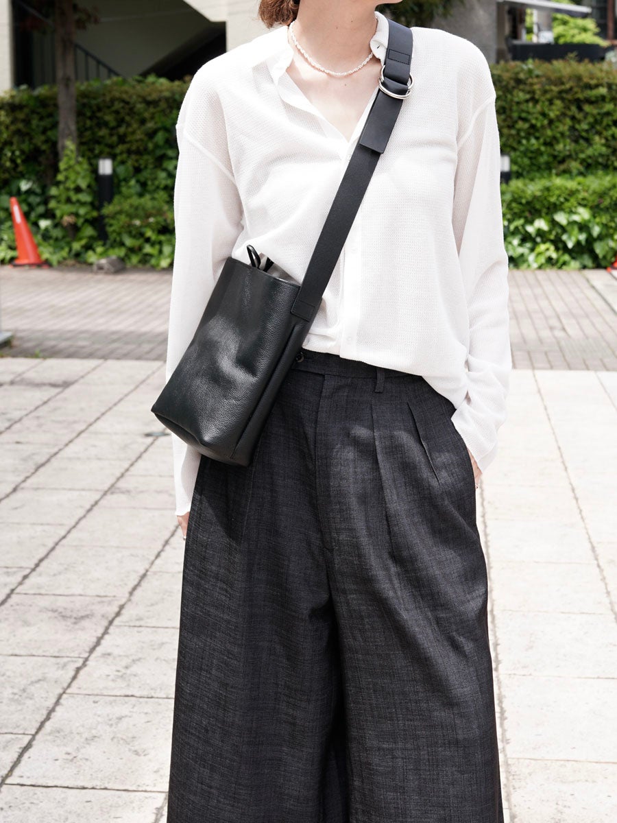 LEATHER SHOULDER BAG S[BLACK] | 1LDK (ワンエルディーケー) 公式サイト
