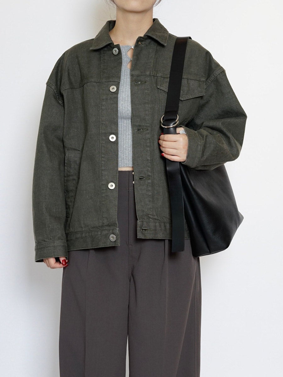 LEATHER SHOULDER BAG L[BLACK] | 1LDK (ワンエルディーケー) 公式サイト