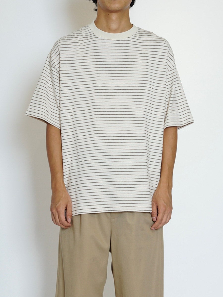 BORDER WIDE S/S TEE[IVORY] | 1LDK (ワンエルディーケー) 公式サイト