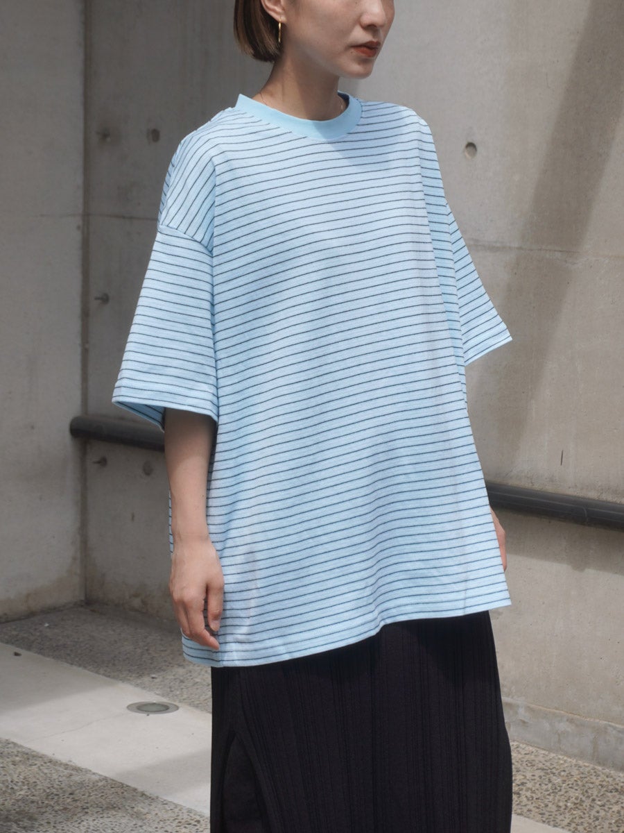 BORDER WIDE S/S TEE[SAX] | 1LDK (ワンエルディーケー) 公式サイト