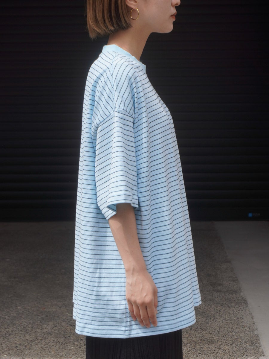 BORDER WIDE S/S TEE[SAX] | 1LDK (ワンエルディーケー) 公式サイト
