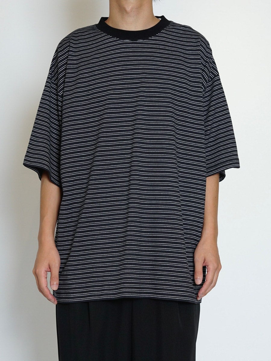 BORDER WIDE S/S TEE[BLACK] | 1LDK (ワンエルディーケー) 公式サイト