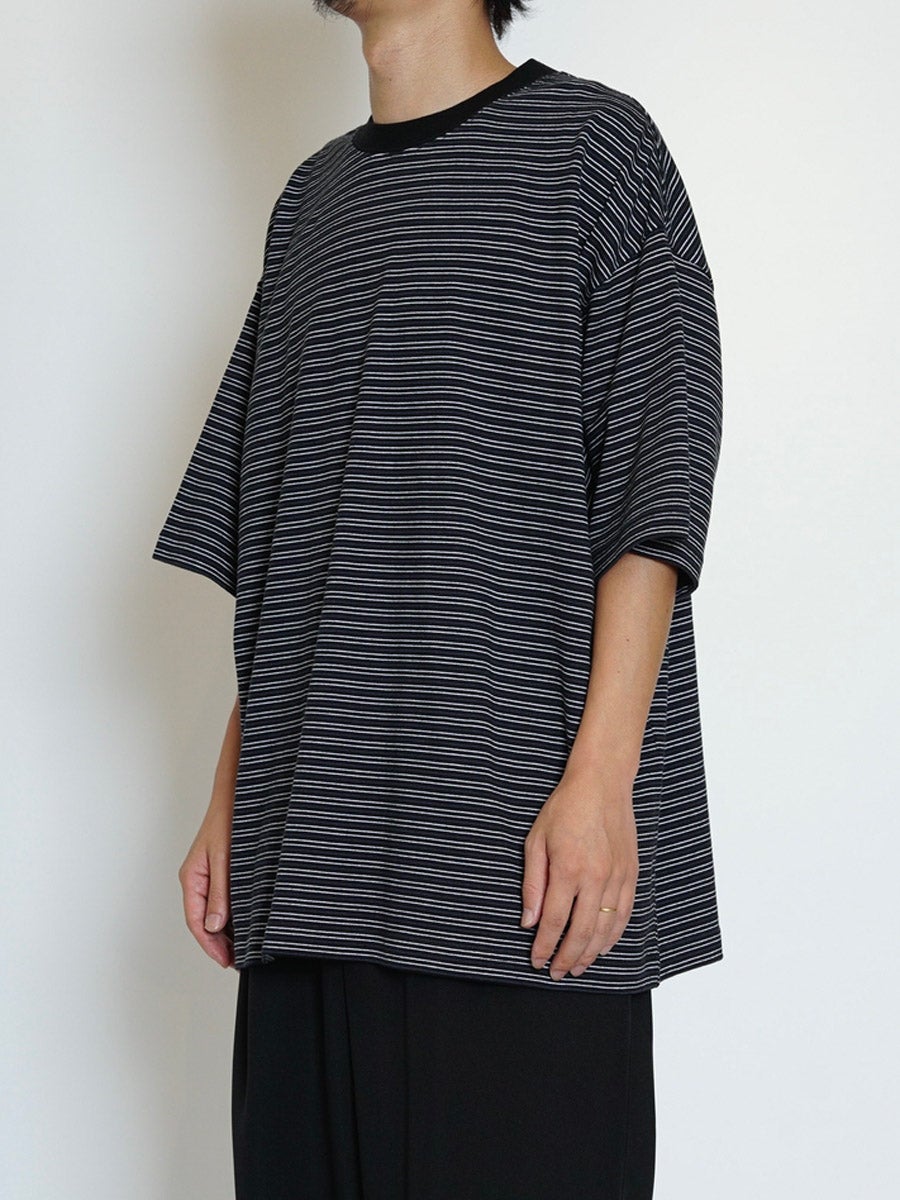 BORDER WIDE S/S TEE[BLACK] | 1LDK (ワンエルディーケー) 公式サイト