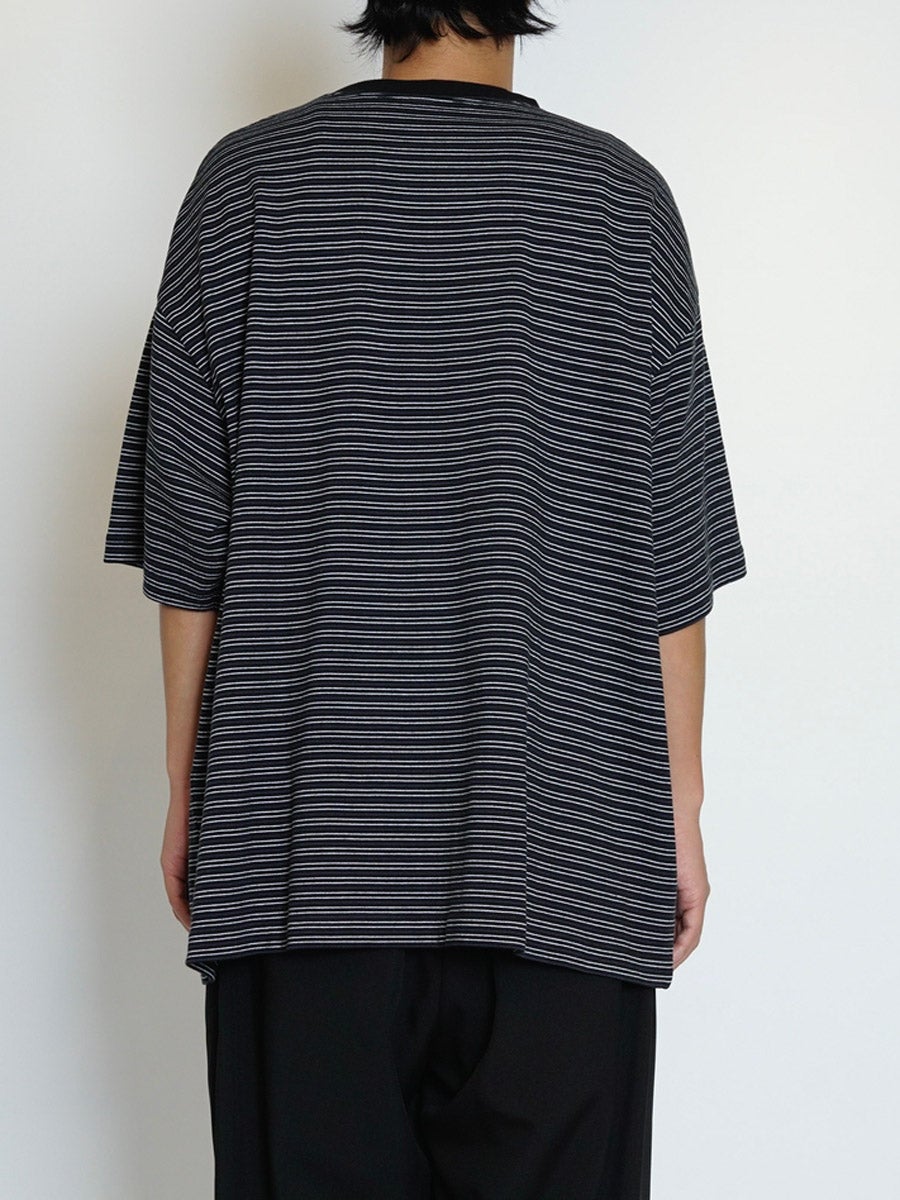 BORDER WIDE S/S TEE[BLACK] | 1LDK (ワンエルディーケー) 公式サイト