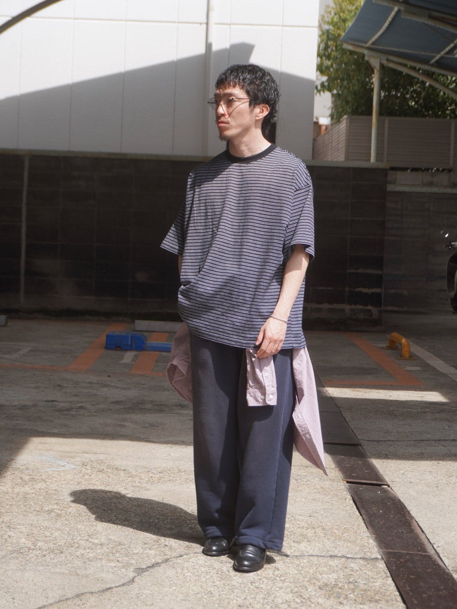BORDER WIDE S/S TEE[BLACK] | 1LDK (ワンエルディーケー) 公式サイト