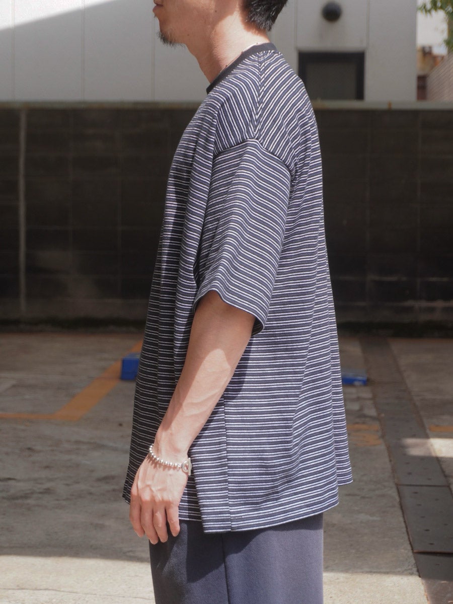 BORDER WIDE S/S TEE[BLACK] | 1LDK (ワンエルディーケー) 公式サイト