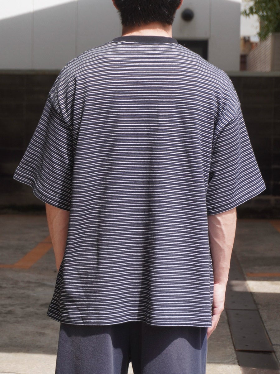BORDER WIDE S/S TEE[BLACK] | 1LDK (ワンエルディーケー) 公式サイト