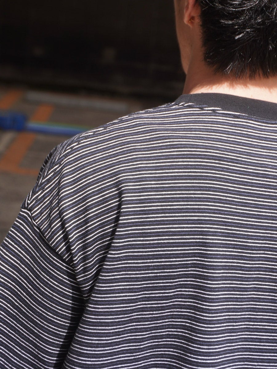 BORDER WIDE S/S TEE[BLACK] | 1LDK (ワンエルディーケー) 公式サイト