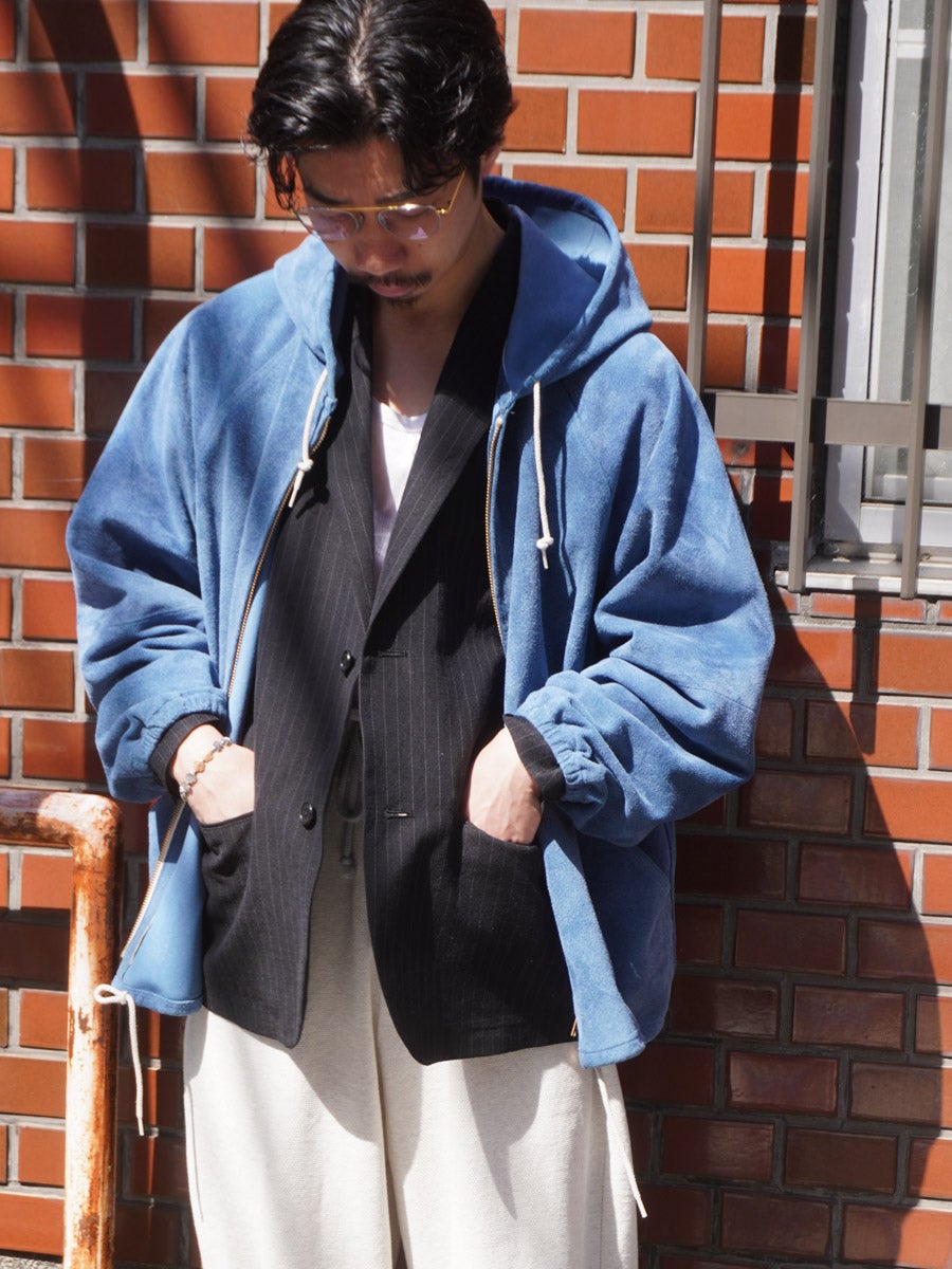 Goatsuede Hooded Jacket[FADED INDIGO] | 1LDK (ワンエルディーケー