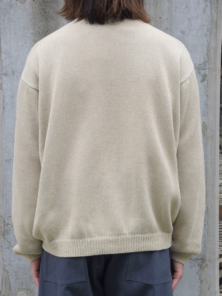 Cotton Washi Hand Frame Cardigan[ASH GRAY] | 1LDK (ワンエルディー