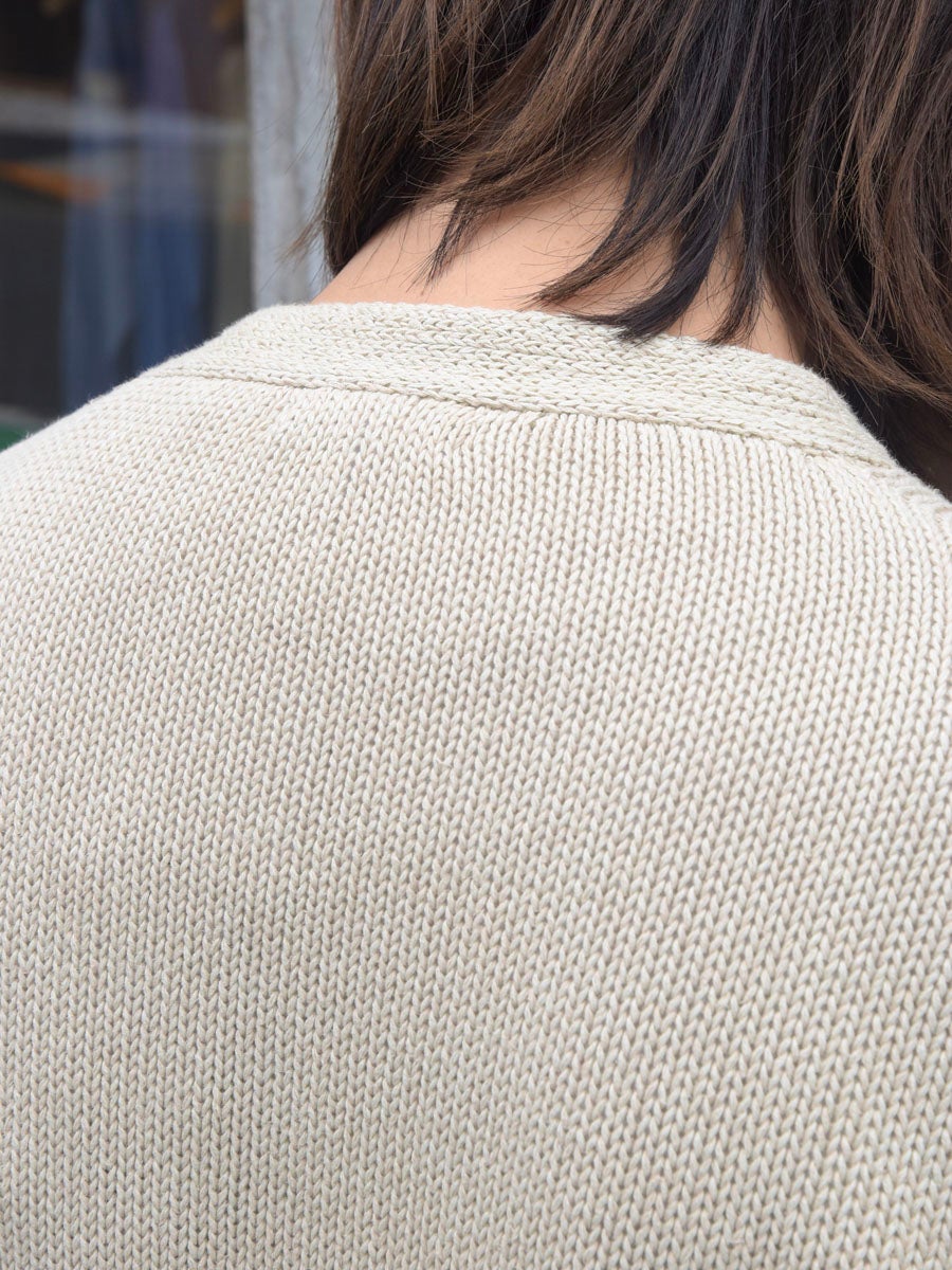 Cotton Washi Hand Frame Cardigan[ASH GRAY] | 1LDK (ワンエルディー