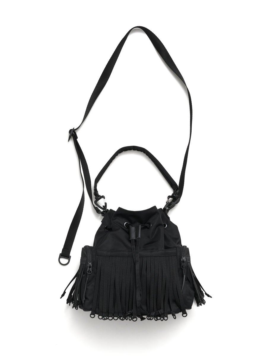 ショルダーバッグ Side Fringe Draw String Bag TAPE FRINGE DRAW STRING BAG[BLACK] | 1LDK (ワンエルディーケー